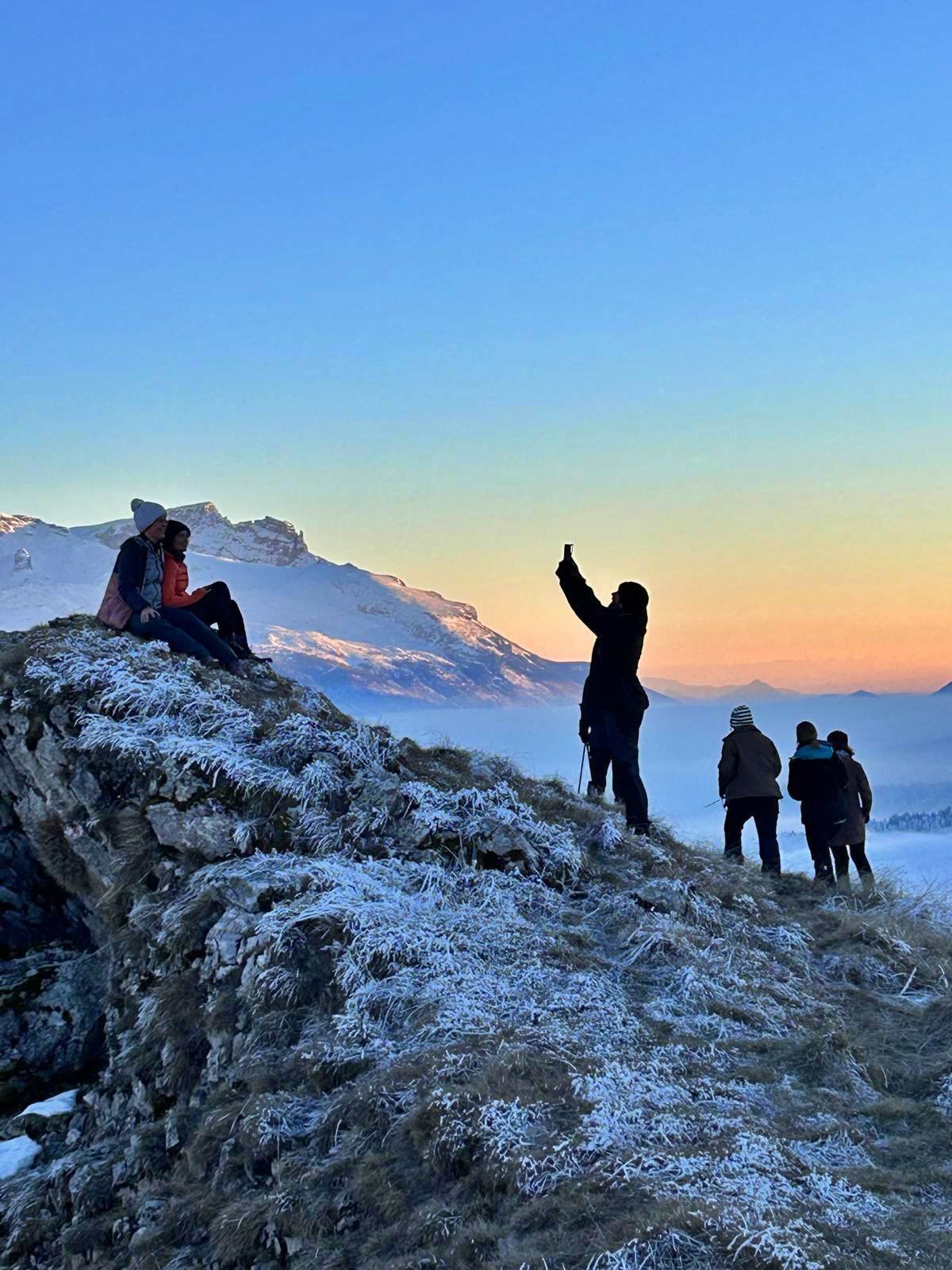 Lever de soleil depuis le sommet du Jénabran